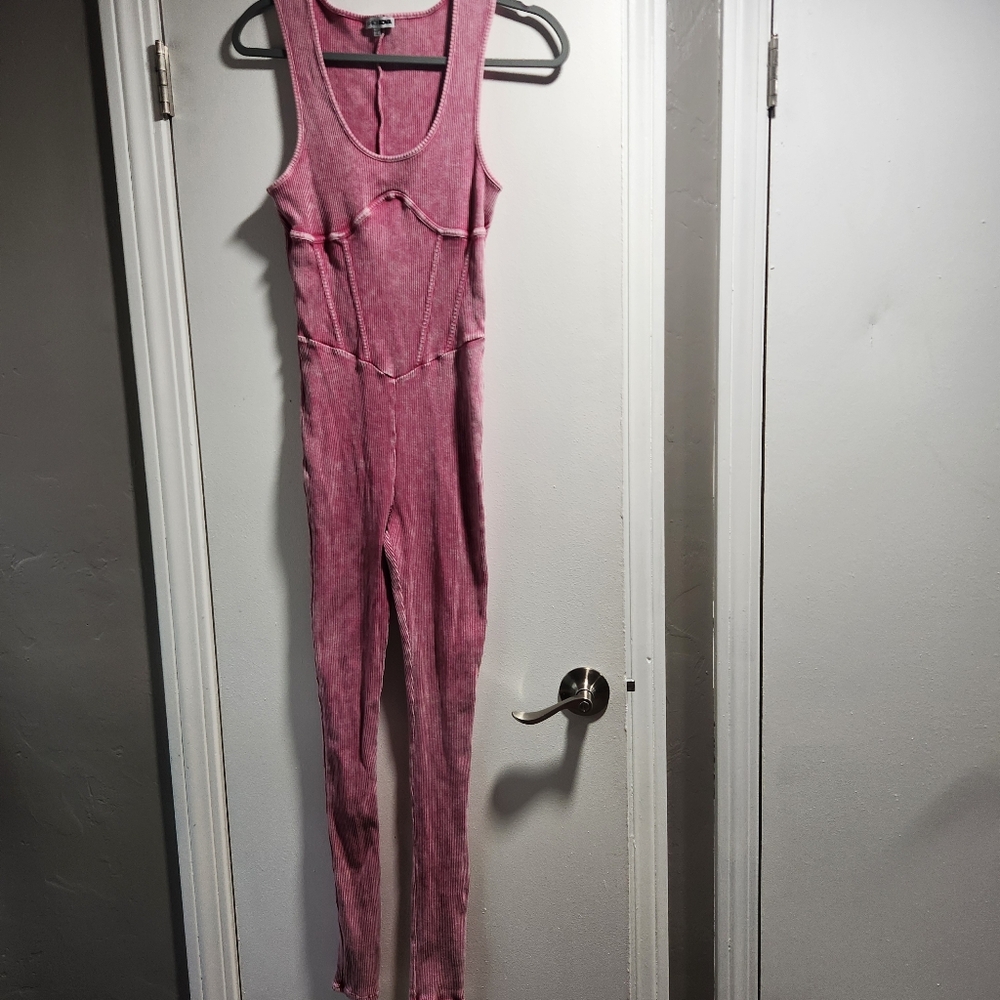 Fashion Nova Jumpsuit Size L Pink